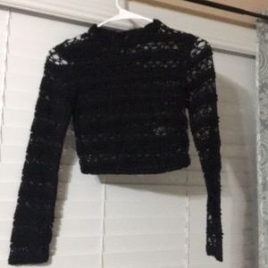 see through crop top